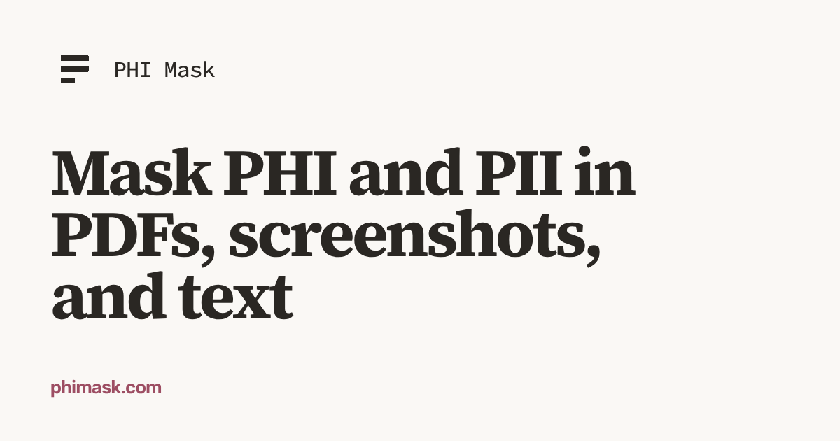 PHI Mask
