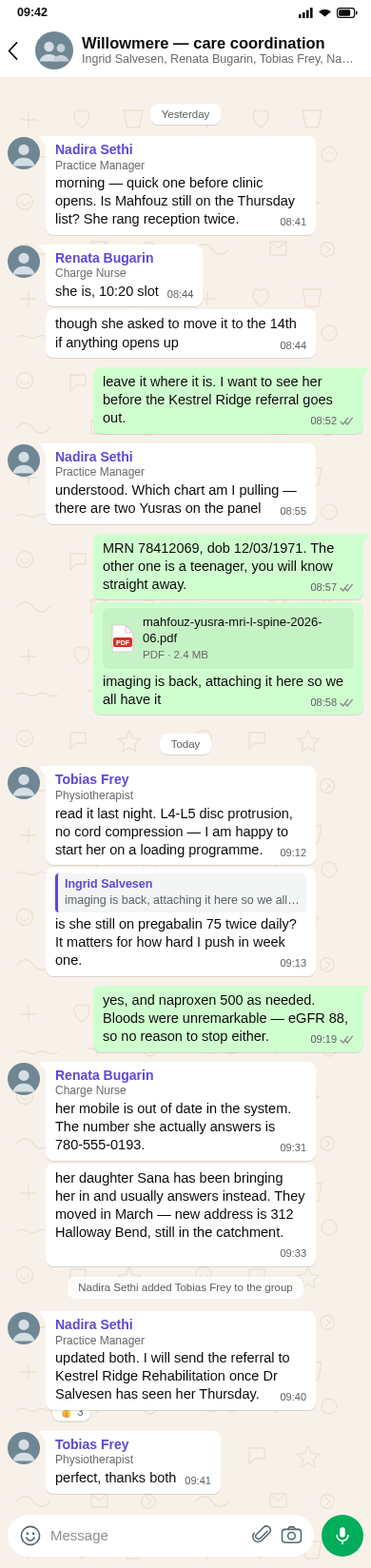 Box Draw Eval example: WhatsApp — mobile group chat